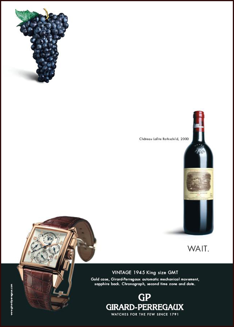 Une nouvelle campagne de Girard-Perregaux pour les USA Vino-vintage