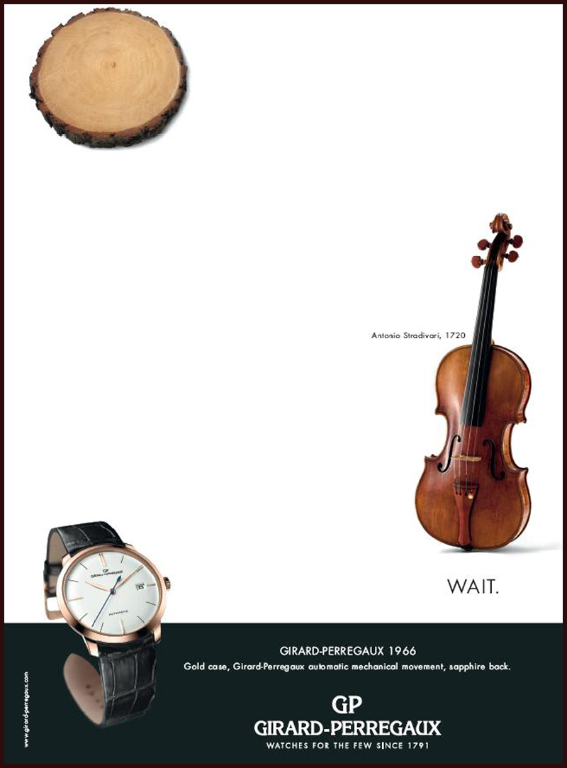 Une nouvelle campagne de Girard-Perregaux pour les USA Violin1966