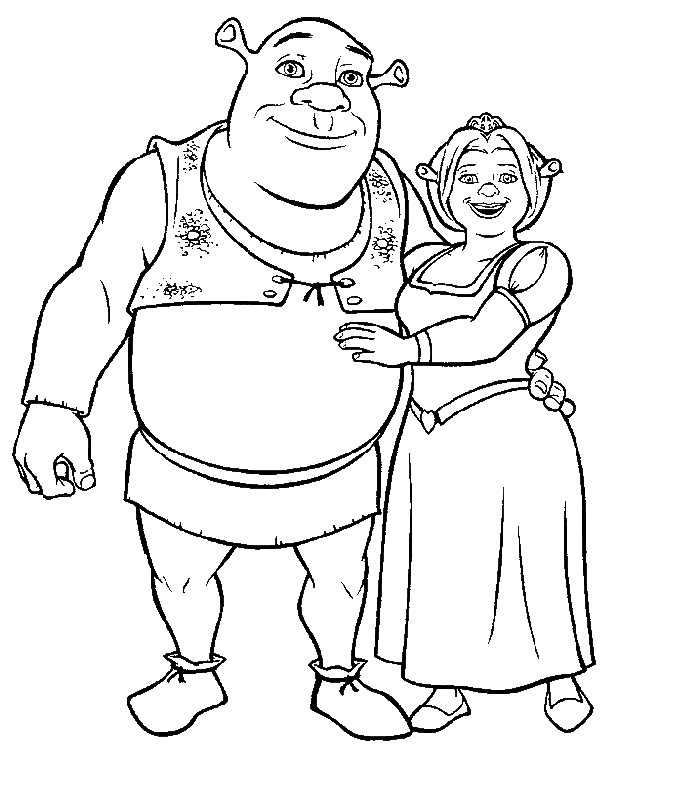 coloriage SHREK Aja2aivx