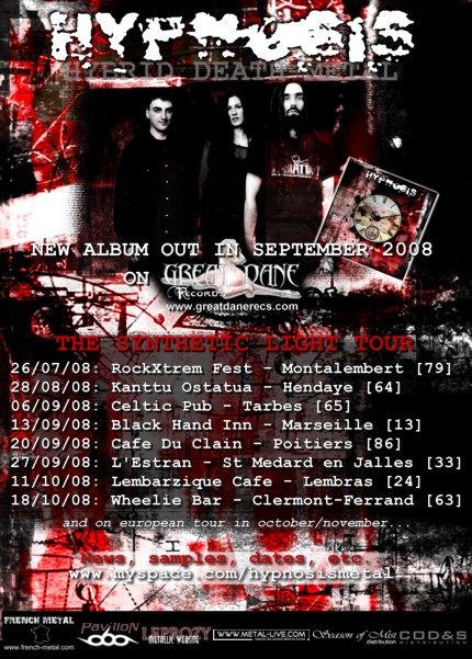 [France-64] HYPNOSIS [Hybrid Death Metal] - Page 3 Synthetic-tour