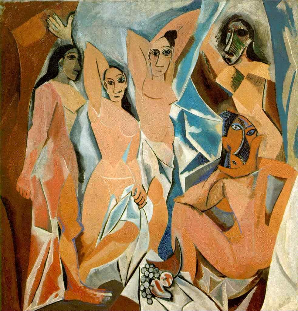 Pablo Picasso - Page 4 Pablopicasso-les-demoiselles-davignon-1907