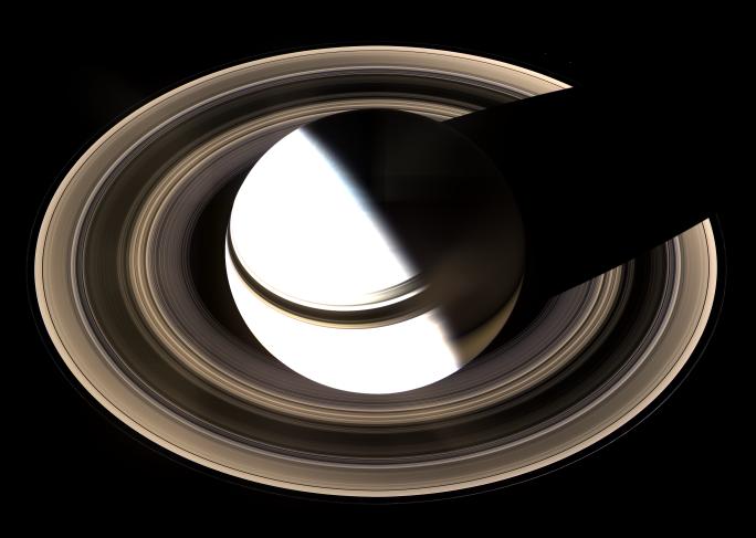 cassini - Vue spectaculaire des anneaux de Saturne par Cassini PIA08362_modest