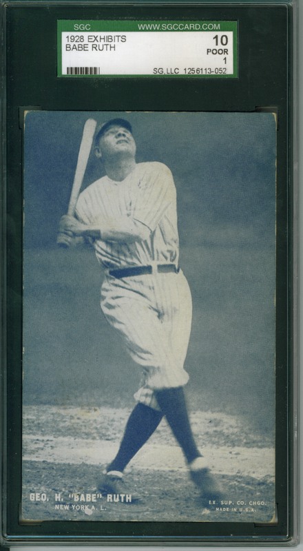 1933 Goudey Babe Ruth and 1928 Exhibit Babe Ruth for sale 1928%20Exhibits%20Babe%20Ruth