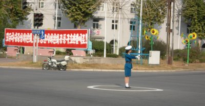 The Mobile Pyongyang Traffic Policewoman TrafficLady