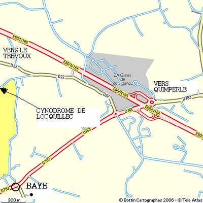 Cynodrome de BAYE Finistère BRETAGNE PLAN%20CYNO