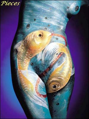 Horoskop body art by Rudi Everts   Pisces