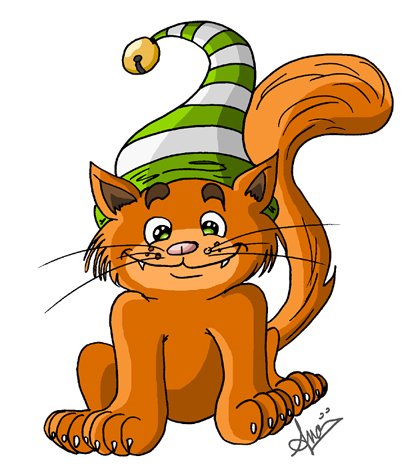 Dessins d'Anas Chat%20lutin