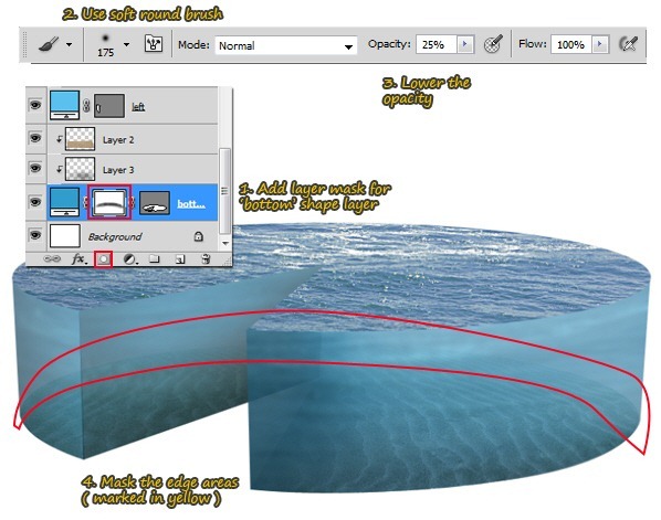 “Piece of the Artic” Pie Chart Photo Manipulation  Step-03128