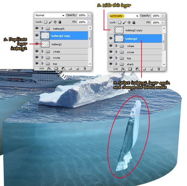 “Piece of the Artic” Pie Chart Photo Manipulation  Step-07122