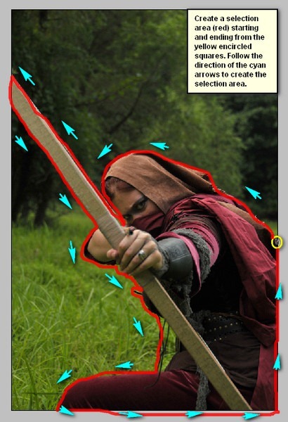 How to Create a Photo Manipulation of an Assassin with a Flaming Arrow in Photoshop Image027