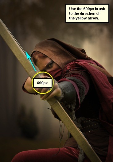 How to Create a Photo Manipulation of an Assassin with a Flaming Arrow in Photoshop Image043
