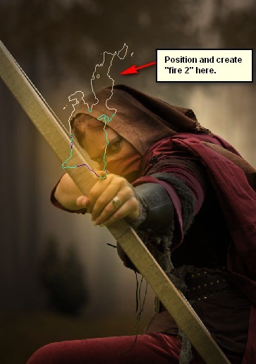 How to Create a Photo Manipulation of an Assassin with a Flaming Arrow in Photoshop Image048