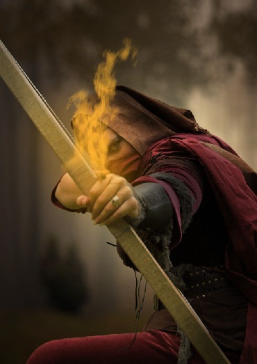 How to Create a Photo Manipulation of an Assassin with a Flaming Arrow in Photoshop Image049