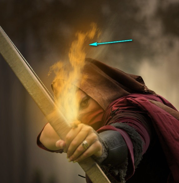 How to Create a Photo Manipulation of an Assassin with a Flaming Arrow in Photoshop Image060