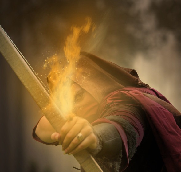 How to Create a Photo Manipulation of an Assassin with a Flaming Arrow in Photoshop Image070