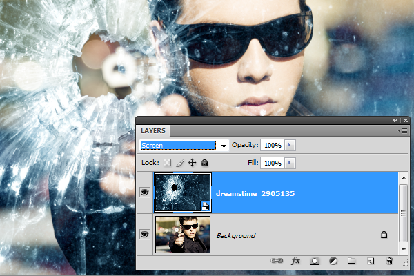 [Photoshop Tutorial] Gunshot Through a Glass Image_9