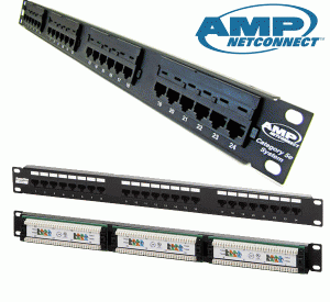  Patch Panel 24 port Cat6 AMP mã 1375014-2, Hàng Chính hãng giá rẻ Patch-Panel-C5-24-Port-Nhan-lien-300x275