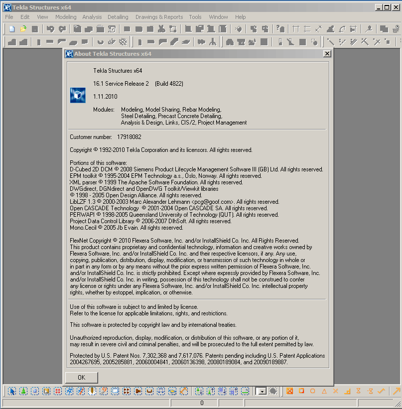 Tekla Structures 16.1 SR2 Build 4892 (64bit)  40568555685509619419