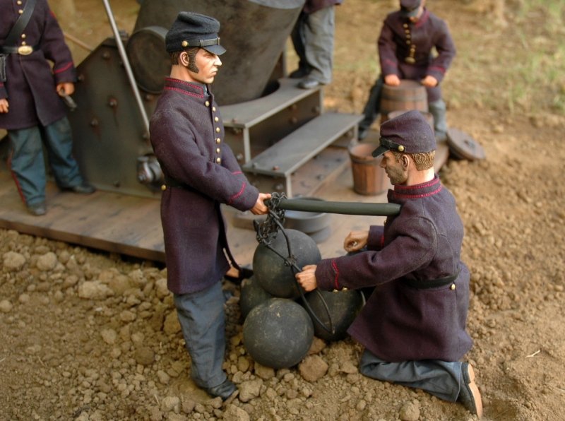Civil War 13-inch mortar “IN ACTION” Dio 345078547