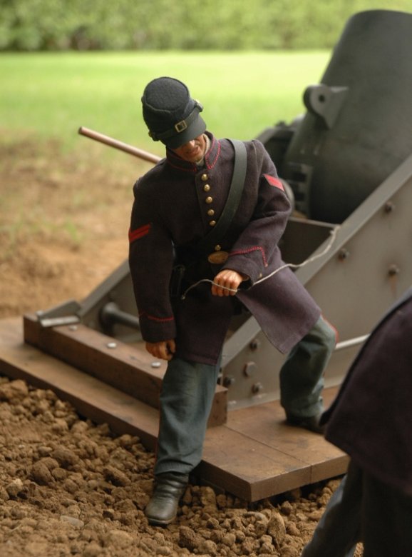 Civil War 13-inch mortar “IN ACTION” Dio 345078565