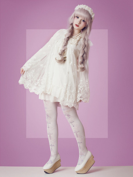 Blanc intégral Kawr9y-l-610x610-dress-cult-party-kei-mori-kei-mori-mori-fashion-harajuku-japanese-sheer-dress-white-bows-lace-flower-girl-fairy-like-kawaii
