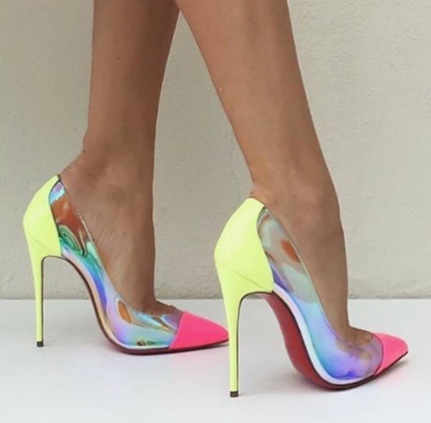 The epic shoe thread Tuib3w-l-610x610-shoes-heels-pink-yellow-neon-pumps