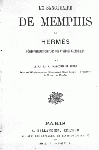 BLOG DE R.DACHEZ HISTOIRE DES RITES EGYPTIENS 841343012