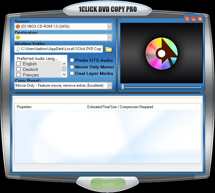 1CLICK DVD Copy Pro 5.1.2.1  WBq