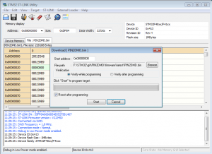 [RESOLU] mise a jour pin2dmd St-link-300x218