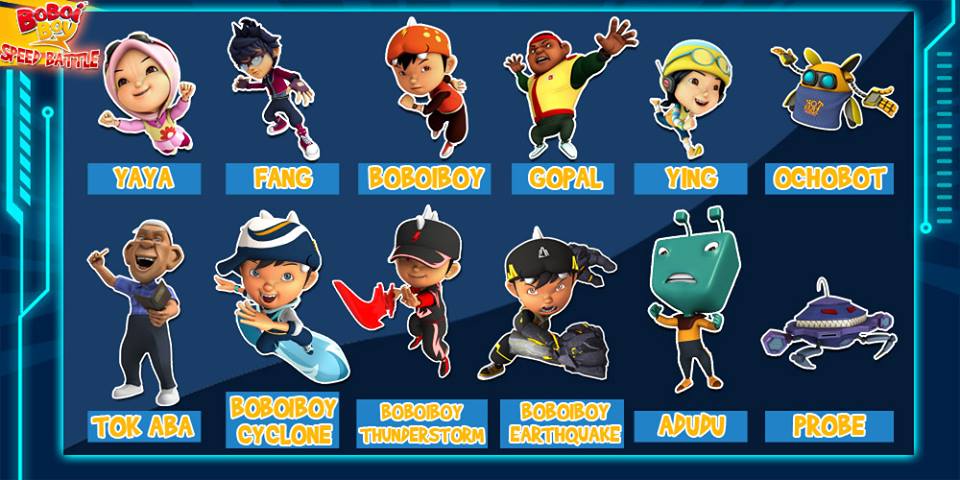 BoBoiBoy:Speed Battle!  - Sự phá cách trong game di động Bbbsb_characters