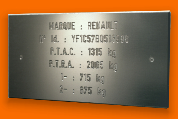 achat corvette c3 Plaque-constructeur