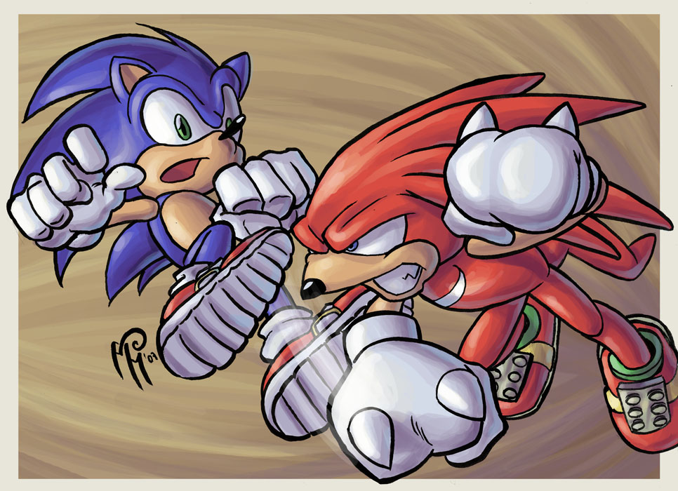 Juego de imagenes - Página 3 Sonic_Vs__Knuckles_by_Zuthell