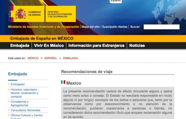 Embajada de España recomienda a sus ciudadanos no viajar al norte de Veracruz y otras partes de Méxi Recomendaciones--600x385