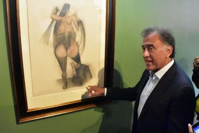 Duarte niega que haya ‘robado’ obras de arte exhibidas por Yunes; ‘no se de dónde las sacó’ 2018.07.26.INAUGURACION_OBRAS._3-690x461