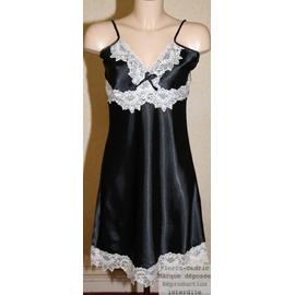 robe de nuit Nuisette-chemise-de-nuit-aspect-satin-et-dentelle-sexy-femme-neuf-pierre-cedric-taille-unique-38-40-42-44-97-polyamide-3-elasthanne-expedition-en-24-48hrs-933344628_ML