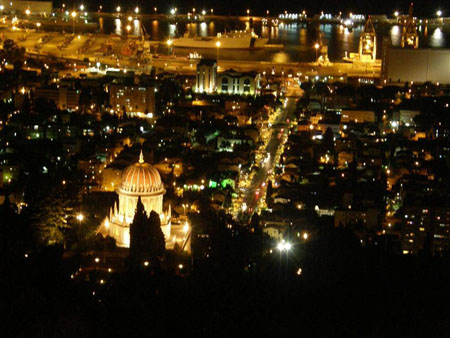 حيفا وقبة عباس في فلسطين ,, (صور رائعه وسط قناديل السماء ) 12_2