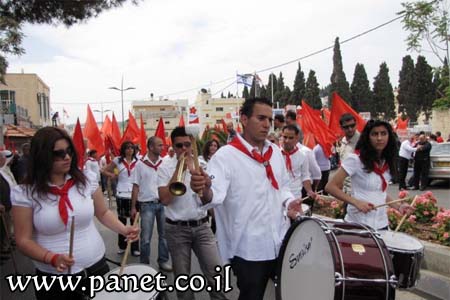 مسيرة عيد العمال تنطلق في مدينة الناصرة K_4