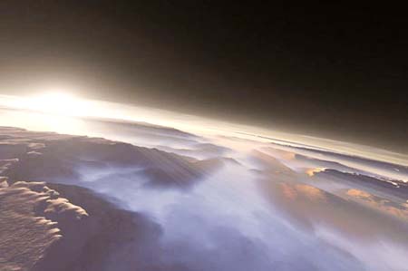   صور  شروق الشمس على كوكب المريخ سبحآن الله  58_1