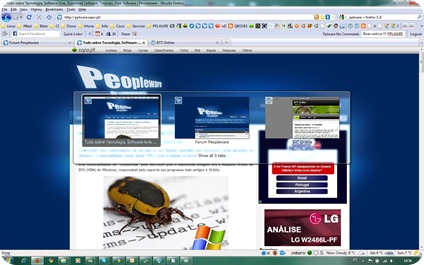 Dica fantástica para Firefox 3.6 – Activar Visual Tab Switcher Ffox