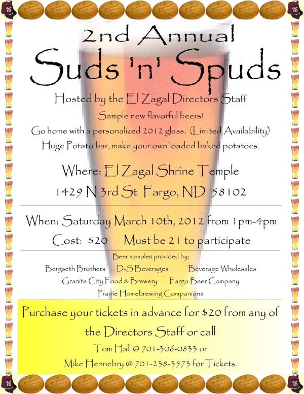 2nd Annual Spuds n Suds in Fargo Sns2