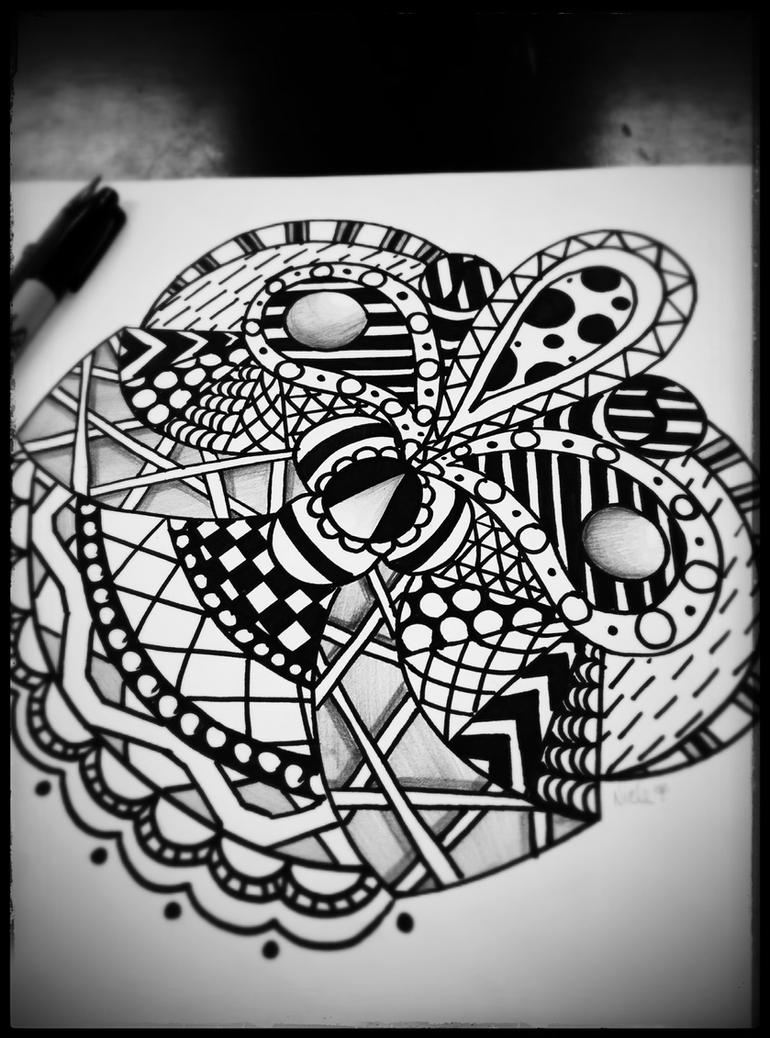 ¿Que tan bien dibujas? Zentangle_by_niele9-d8w16ol