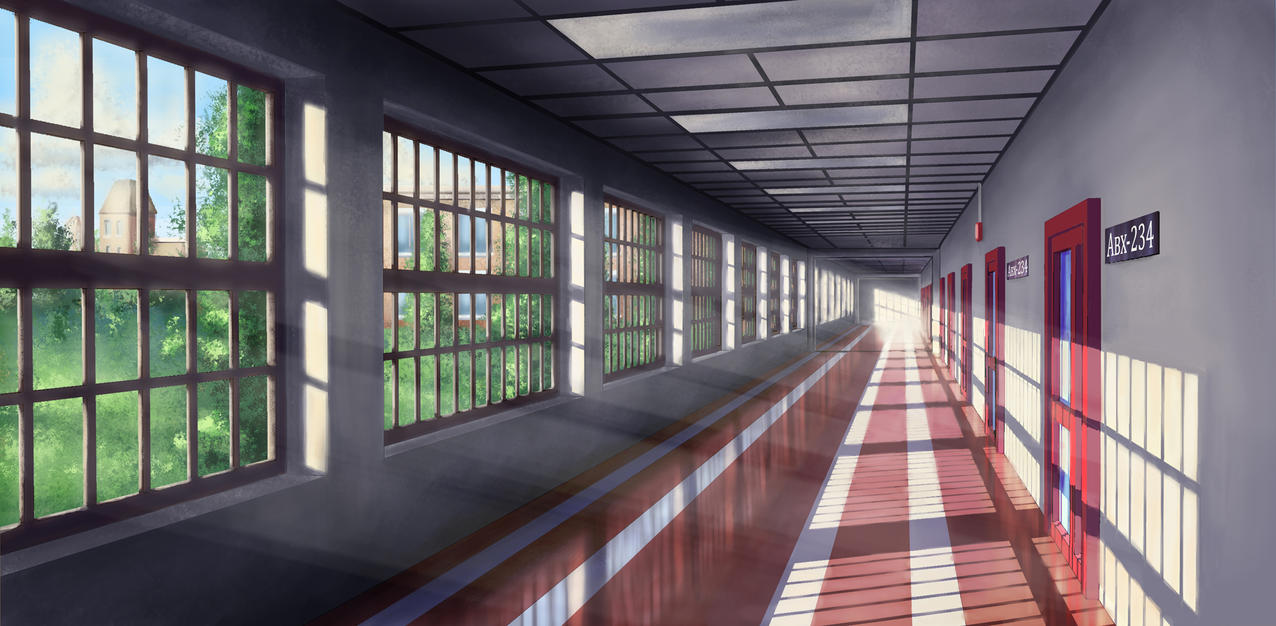 ║School of the Dead║ V12.5 - Página 6 School_hallway_by_benjamin_the_fox-d6x0s84