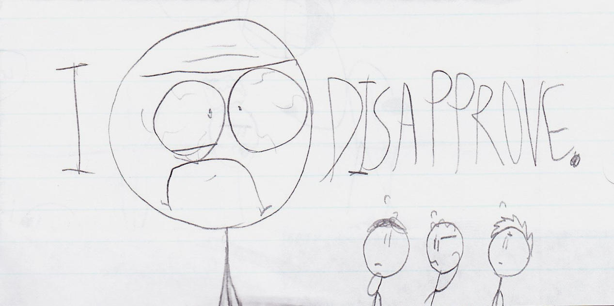 Show off your drawing skills!! - Page 24 Doodleman_disapproves_by_raddaman8000-d9644h4