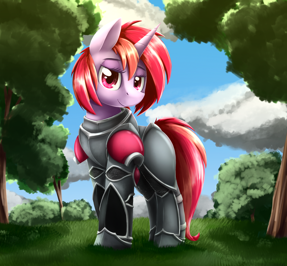 Pony art of the non diabetic variety.  - Page 21 Dawn_armor_by_otakuap-d9j8dku