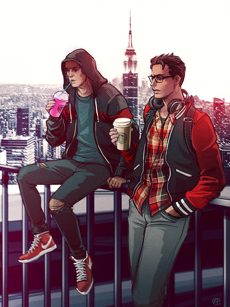 Non movie related pictures! - Page 2 Spiderman_x_deadpool___starbucks_coffee_by_maxkennedy-d9v2bft