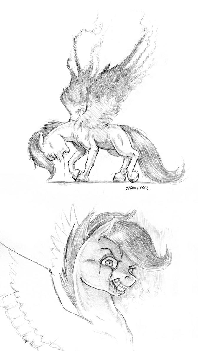 Pony art of the non diabetic variety.  - Page 25 Scootaloo_the_dark_wander_by_baron_engel-d9ycs5m