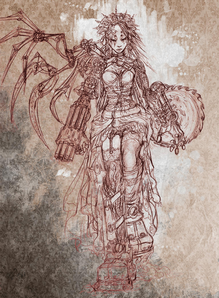 The Gallery - Page 5 Steampunk_cyborg_by_yahirin-d4dm7ry