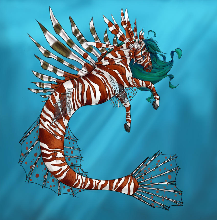 L'océan, la mer, la plage - Page 4 Lionfish_hippocampus_by_horseyperson-d4738di