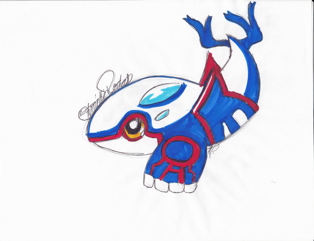 Ameblaziken004 / caty-floc Deviant Art  Kyogre_by_caty_floc-d8kact5