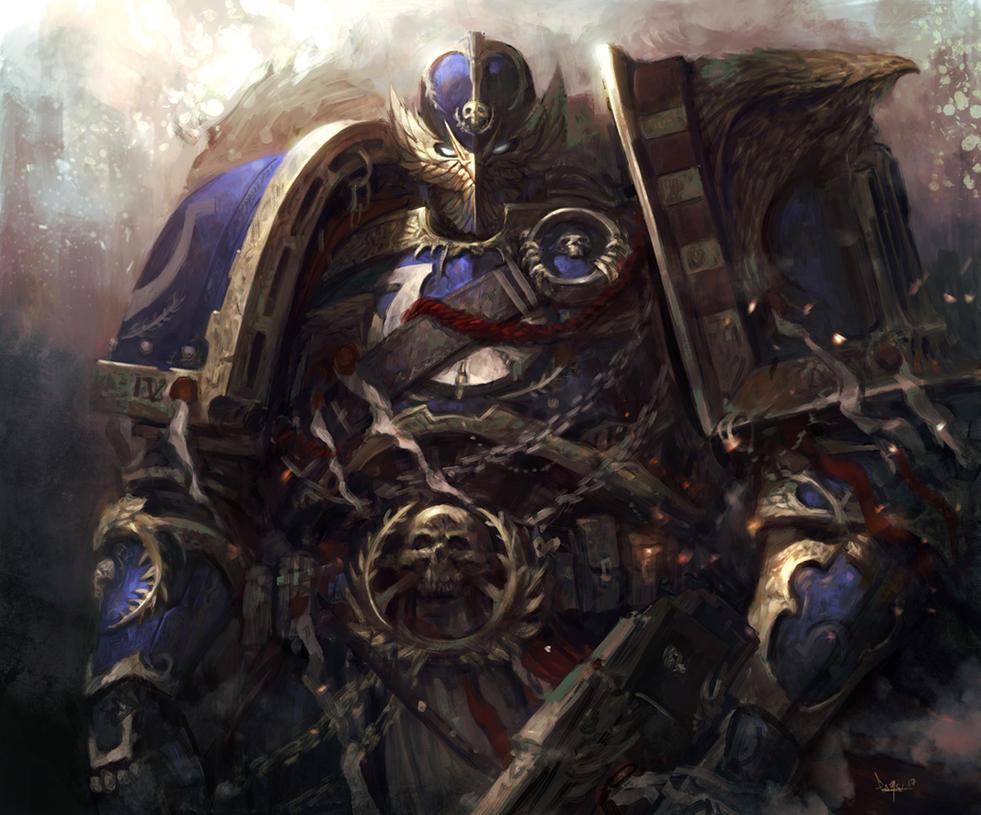 [W40K] Collection d'images : Space Marines - Page 20 Wh_40k_ultramarine_by_faroldjo-db5d6xz